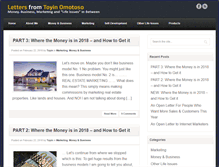 Tablet Screenshot of lettersfromtoyinomotoso.com